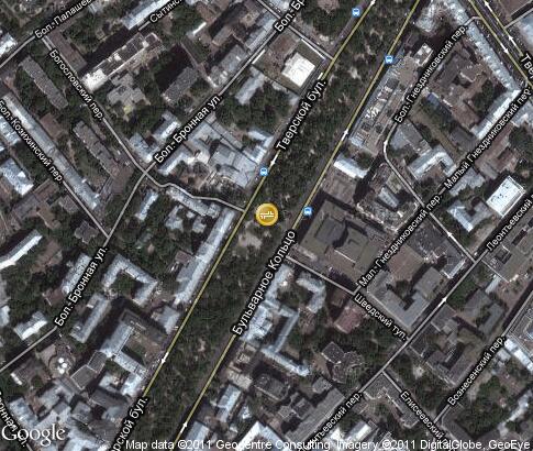 map: Tverskoy Boulevard