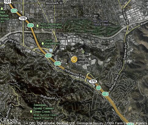 map: Universal Studios Hollywood