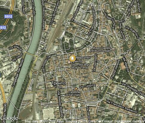 map: Università degli Studi di Trento