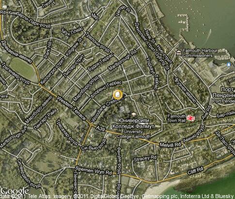 map: University College Falmouth