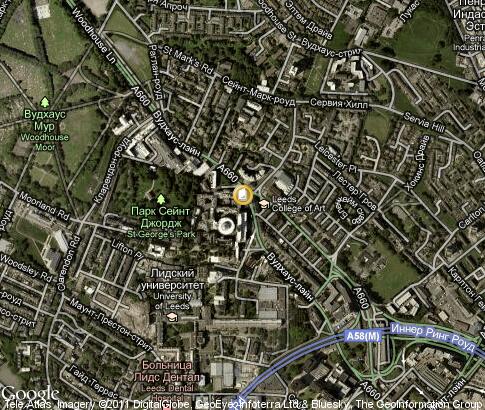 map: University of Leeds