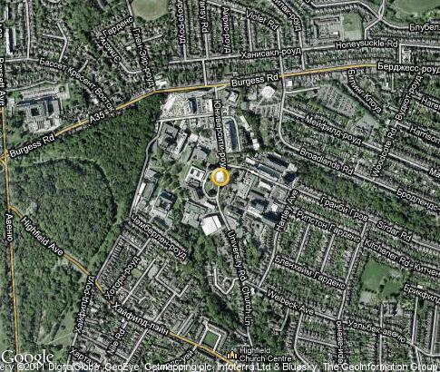 map: University of Southampton