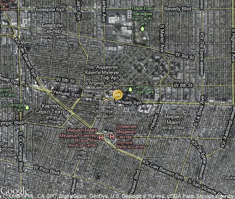 map: Wilshire Boulevard