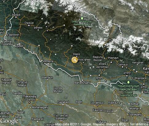 地图: 尼泊尔、自行车运动